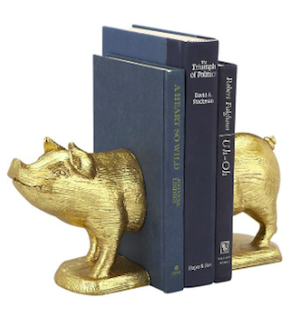 Gift Guide - SET OF 2 GOLD PIG BOOKENDS  .png