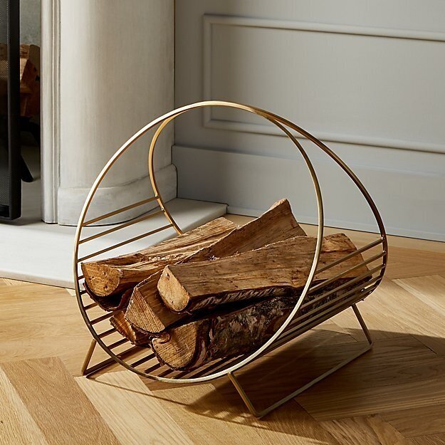 Nothing screams fall more than a roaring fire. This stunning cord log holder is the perfect way to store and organize your firewood and it makes a beautiful statement all year long.