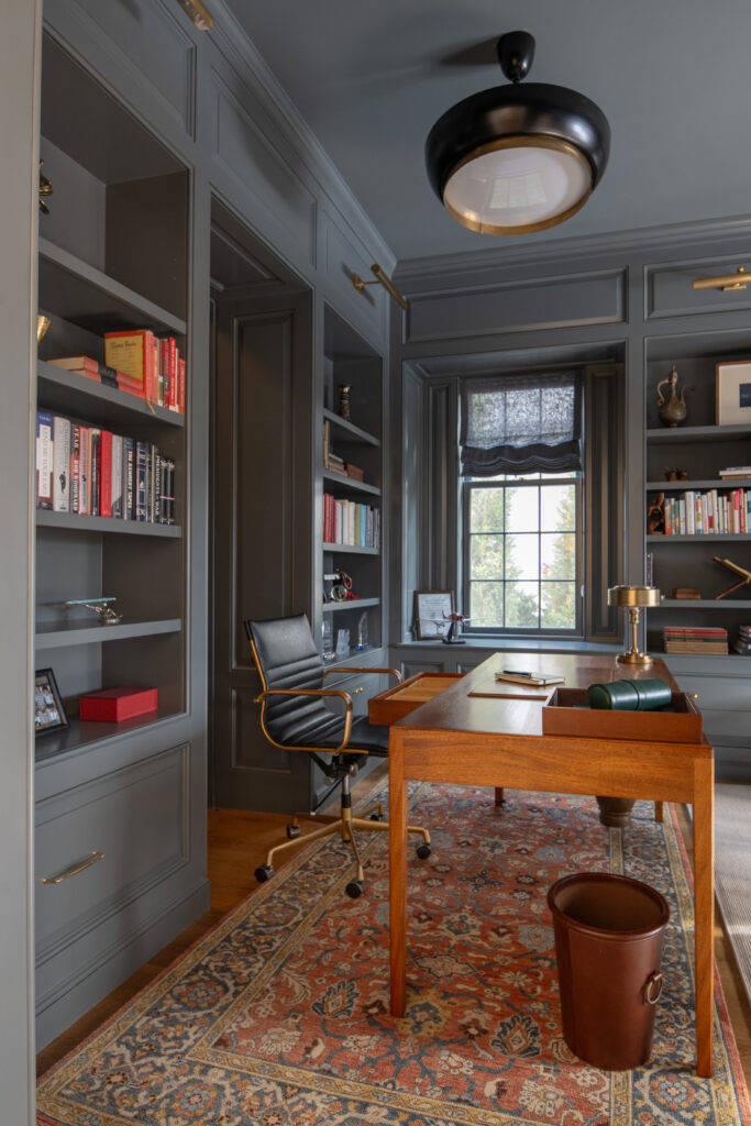 White-glove move management service setting up a functional office space in DC home